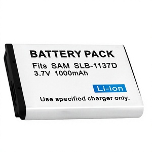 Baterí<span class=keywords><strong>a</strong></span> de Litio Recargable de 3.7V para Cámaras de Baterí<span class=keywords><strong>a</strong></span> Única SLB-1137D, Compatible con NV <span class=keywords><strong>11</strong></span> NV100, Venta Directa de Fábrica - Product Image 1