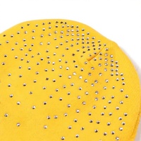 Bonnet unisexe en gros, motif lettres jaunes, style urbain, chaud pour l'hiver, 100 % acrylique, respirant, imperméable, avec poches, taille adulte