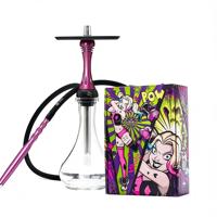 Chicha complète de style russe en alliage d'aluminium givré effet miroir, best-seller moderne, avec boîte de rangement, vente en gros