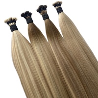 Extensions de cheveux Genius Weft 100 % naturels, couleur personnalisée, sans perte, sans nœuds, double épaisseur, prix de gros Qingdao