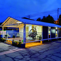 Villa moderne préfabriquée en acier léger prêt à l'emploi de 40 pieds 20 pieds Maison en conteneur extensible de 2 3 4 5 chambres à coucher à vendre Maison mobile