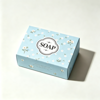 Boîte cadeau rigide en papier kraft brun imprimé sur mesure, écologique, en gros, avec finition UV pour l'emballage de savon en barre