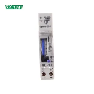 SUL180 Interruptor mecânico do temporizador em trilho DIN, relé de interruptor do temporizador, relé de baixa potência, 16A, 6 segundos, 24v, selado em miniatura, branco, CE