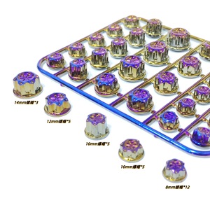 ฝาครอบตกแต่งสกรูมอเตอร์ไซค์ SX สีไทเทเนียมเบิร์นท์ รูปทรง Torx สำหรับการปรับปรุงและอัปเกรด - Product Image 2