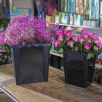 Ember bunga Denmark plastik elit dengan pemanjang opsional