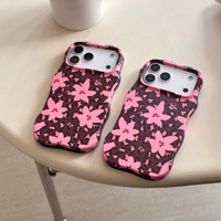 Coque de téléphone antichoc souple motif fleurs et imprimé léopard rétro INS 2026 pour iPhone 17 Air 16 15 14 13 Pro Max Plus