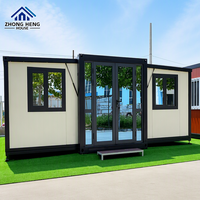 Villa Prefabbricata Modulare di Lusso 20ft 40ft Moderna Tre-in-Uno Espandibile con 2 Camere da Letto per Soggiorni in Resort