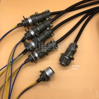Connecteur de prise d'alimentation mâle P20 à 3 broches, câble d'alimentation 1,5 m P20K3Q avec bornes, diamètre de découpe 20 mm