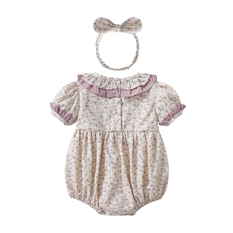 Going out princess dress retro classic polka dot doll collar high quality baby dress cotton
