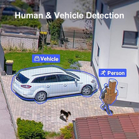 8MP IP Camera Security Turret POE Outdoor Camera Smart Red and Blue Light Sound Alarm Human/Vehicle Detection WDR H.265+