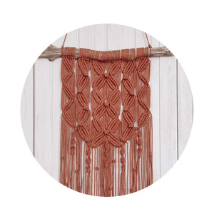 Ornement Boho naturel en macramé, <span class=keywords><strong>tapisserie</strong></span> murale colorée, faite à la main, pour décoration <span class=keywords><strong>de</strong></span> maison - Product Image 6