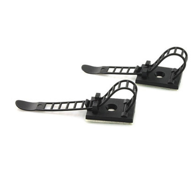 Self-adhesive Cable Clips Adjustable Plastic Cable Clamp With Screws for Cable Wire Management