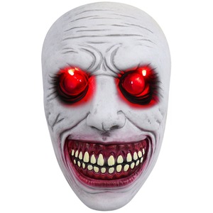 Las ojos se iluminarán con luces LED, el látex brillará con máscaras <span class=keywords><strong>de</strong></span> Halloween <span class=keywords><strong>de</strong></span> cabeza <span class=keywords><strong>de</strong></span> fantasma aterradoras para adultos. - Product Image 2