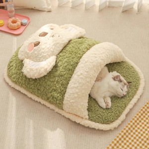 Cat sleeping bag/cat <b>bed</b>, winter warmth, semi-enclosed thickened sleeping mat, sense of security, winter kitten sleeping bag. - Product Image 1