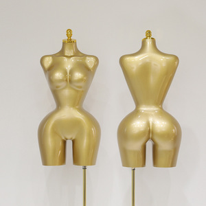 BBL mujeres maniquí con curvas vestido de niña brasileña tamaño de la forma caderas <span class=keywords><strong>grandes</strong></span> busto medio cuerpo mujer maniquíes dorados torso femenino - Product Image 1
