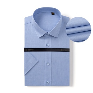 <span class=keywords><strong>Camicia</strong></span> da uomo in cotone 80 DP a maniche corte da uomo estiva a <span class=keywords><strong>mezza</strong></span> <span class=keywords><strong>manica</strong></span> da uomo professionale senza stiratura <span class=keywords><strong>camicia</strong></span> <span class=keywords><strong>bianca</strong></span> - Product Image 3