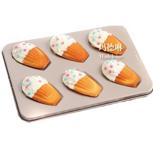 Kỳ Nghỉ An Toàn 6 Ly Không Dính Bằng Thép Carbon <span class=keywords><strong>Madeleine</strong></span> Shell Baking <span class=keywords><strong>Mold</strong></span> - Product Image 6