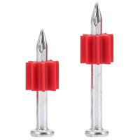 Cloueuse à pistolet de 1 pouce et 1,5 pouce, clous en acier zingué sans tête pour béton et ciment