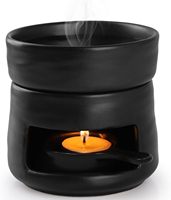 Brûleur de cire fondue et d'huiles essentielles, diffuseur d'arômes, porte-bougie chauffe-plat pour aromathérapie, décoration maison et chambre, effet de transformation au four