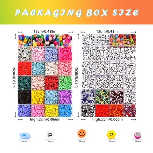 Kit de Bricolage 2024 FBA : Perles en Argile Souple, Perles Acryliques Lettres, Perles de Rocaille – Coffret de Création de Bijoux Faits Main pour Enfants - Product Image 5