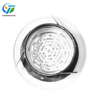 Système de ventilation intérieur : Diffuseur rond en plastique ABS à grille inclinée pour air frais, avec contrôle du vent