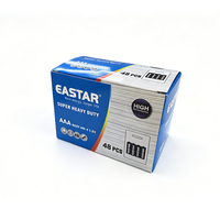 Batería de Carbono-Zinc EASTAR AAA R03 R03P UM4 1.5V con Cubierta de PVC, Super Resistente, en Blister para Juguetes con Control Remoto