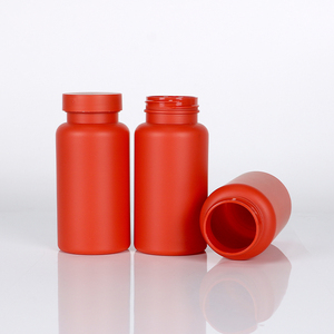 Customized Red Capsule Bottle Pharmaceutical <b>Packaging</b> PET Plastic Capsule For Health Products With Screw Cap - Product Image 5