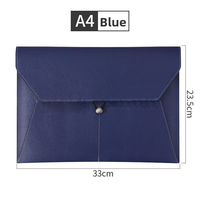 Porte-documents en cuir A4 imperméable personnalisé, rangement d'informations professionnelles, fournitures de bureau scolaire, dossiers en PU avec poches