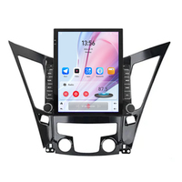 Radio Mobil Android 9.7'' Inch untuk Sonata I40 I45 2011-2015 dengan Layar Vertikal GPS Stereo Navigasi Multimedia DSP 4G/WiFi