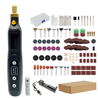 Mini fraiseuse rotative 173 en 1 avec unité de charge - Polisseuse à batterie détachable pour nail art et outils électriques DIY 204