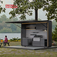 Grill multifonctionnel en acier inoxydable avec texture métallique, design gratuit, pour jardin, patio, cour arrière, cuisine extérieure