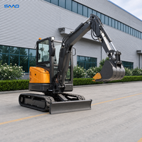 Livraison Gratuite Mini-Excavatrice sur Chenilles de 3,5 Tonnes Petite Machine de Terrassement pour Travaux Agricoles, Jardiniers, Miniers et de Construction