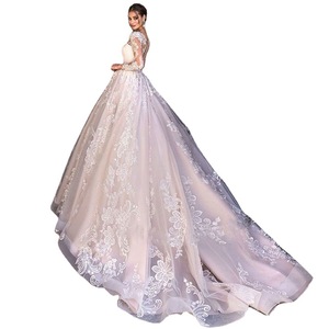 Wedding Dress Ball Gown Ivory <b>White</b> Sweetheart Neckline Long Sleeve Embroidered <b>Lace</b> Train Vintage Style - Product Image 5