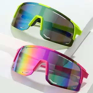 Yeni açık gözlük bisiklet rüzgâr siperi erkek bisiklet güneş gözlüğü Unisex özel spor güneş gözlüğü Uv400 toptan
