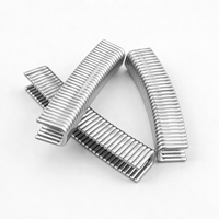 E210 Clips à saucisses en U à fort volume de vente, agrafes en aluminium pour machine à sceller et clipser les boyaux de saucisses