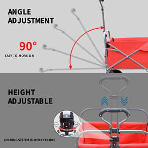 Factory Directly Wholesale <b>collapsible</b> folding <b>wagon</b> outdoor beach trolley camping folding <b>wagon</b> - Product Image 3