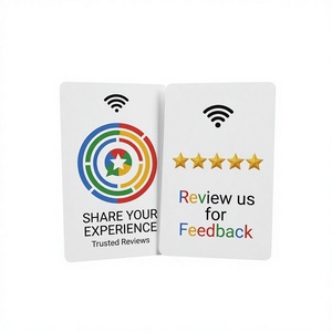 Prix d'usine personnalisé PVC sans contact NFC impression Logo QR Code <span class=keywords><strong>Google</strong></span> carte d'examen - Product Image 6