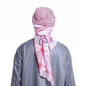 カスタムハンティングアウトドアコットンレッドホワイトシェマーパレスチナアラブスカーフスカーフメンズ - Product Image 3