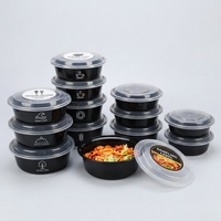 Bol à soupe en PP résistant au micro-ondes, anti-fuite, écologique, sans BPA, de qualité alimentaire, avec conception auto-scellante, hermétique et empilable