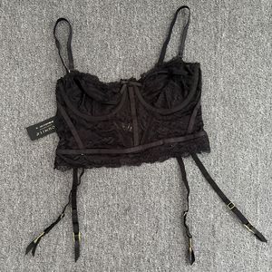 Conjunto de sujetador y tanga VS de <span class=keywords><strong>Victoria</strong></span>'s <span class=keywords><strong>Secret</strong></span>, lencería de nailon con adornos metálicos, estilo pasarela, sexy, push-up con copas acolchadas - Product Image 4