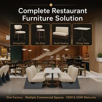 Luxuriöses Hotel-Restaurant-Esszimmer-Set Moderne Sitzgruppe Kommerzielle Tisch-Stuhl-Kombination für Café, Coffeeshop und Bar nach Maß