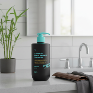 [ROOICELL] Champú de Bambú Negro TOMIWOLF para Hombre, Fortalecedor de Cabello y Raíces, Orgánico, K-Beauty, Contra la Caída del Cabello, a Bajo Precio - Product Image 3