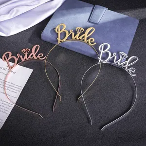 Bride Be Satin Sash White Veil Hairband Elegant Bridal Shower Wedding Decorations Bachelorette <strong>Party</strong> <strong>Hen</strong> Night Bridal <strong>Headband</strong> - Product Image 5