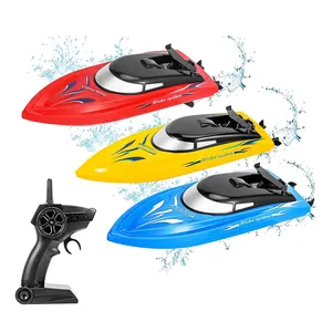 Battery Operated RC Boat with 2.4G Electric Toys RC Ship High Speed RC Boat Remote Control Ship for Kids and Adults