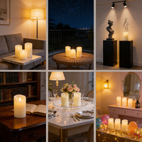 Bougies Pilier LED Sans Flamme en Gros pour Décoration Maison, Mariages et Événements – Cire Véritable, Mèche Dansante, Fonctionnant sur Piles