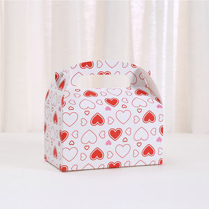 Amore cuore manico di carta caramella dolce bomboniera confezione regalo per festa di matrimonio d'affari forniture decorative di san valentino - Product Image 4