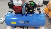 Compresseur d'Air à Essence à Piston 4 kW 5.5 CV avec Réservoir Simple 100 L 200 L