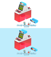 Console de jeu rétro classique compacte, machine d'arcade miniature modulaire à deux joueurs avec 268 jeux intégrés et prise en charge du format NES