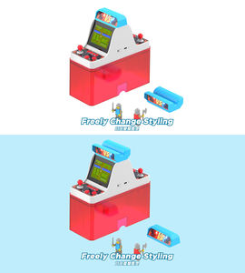 Console de jeu rétro classique compacte, machine d'arcade miniature modulaire à deux joueurs avec 268 jeux intégrés et prise en charge du format NES - Product Image 2