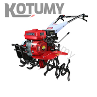 Micro-cultivateur agricole Scarificateur à essence Motoculteur rotatif multifonction Travail du sol Ridging Weeding Ditching Cultivator